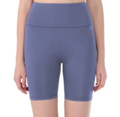 Fashion High Waist Seamless Yoga Shorts Squat Proof Solid Color Biker Shorts 4 pcs