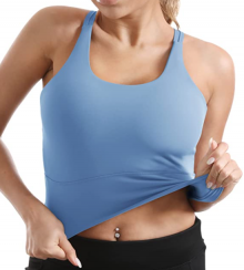 Yoga Tank Tops for Women Padded Sports Bra Workout Crop Tops 3 pcs