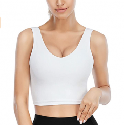 Wirefree Padded Yoga Bra Running Workout Aesthetic Crop Tank Tops 3 pcs